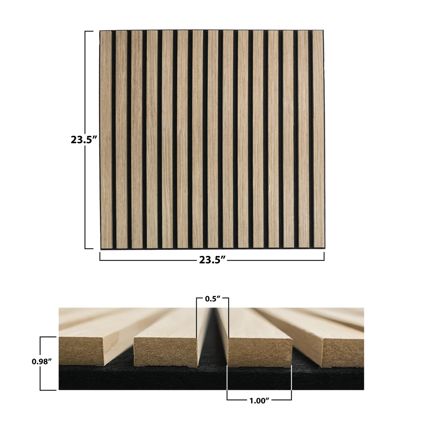 ACOUSTICA SQUARE Panels | Premium Soundproofing & Interior Decor | 23.5” x 23.5” | Covers 3.8 sq. ft.